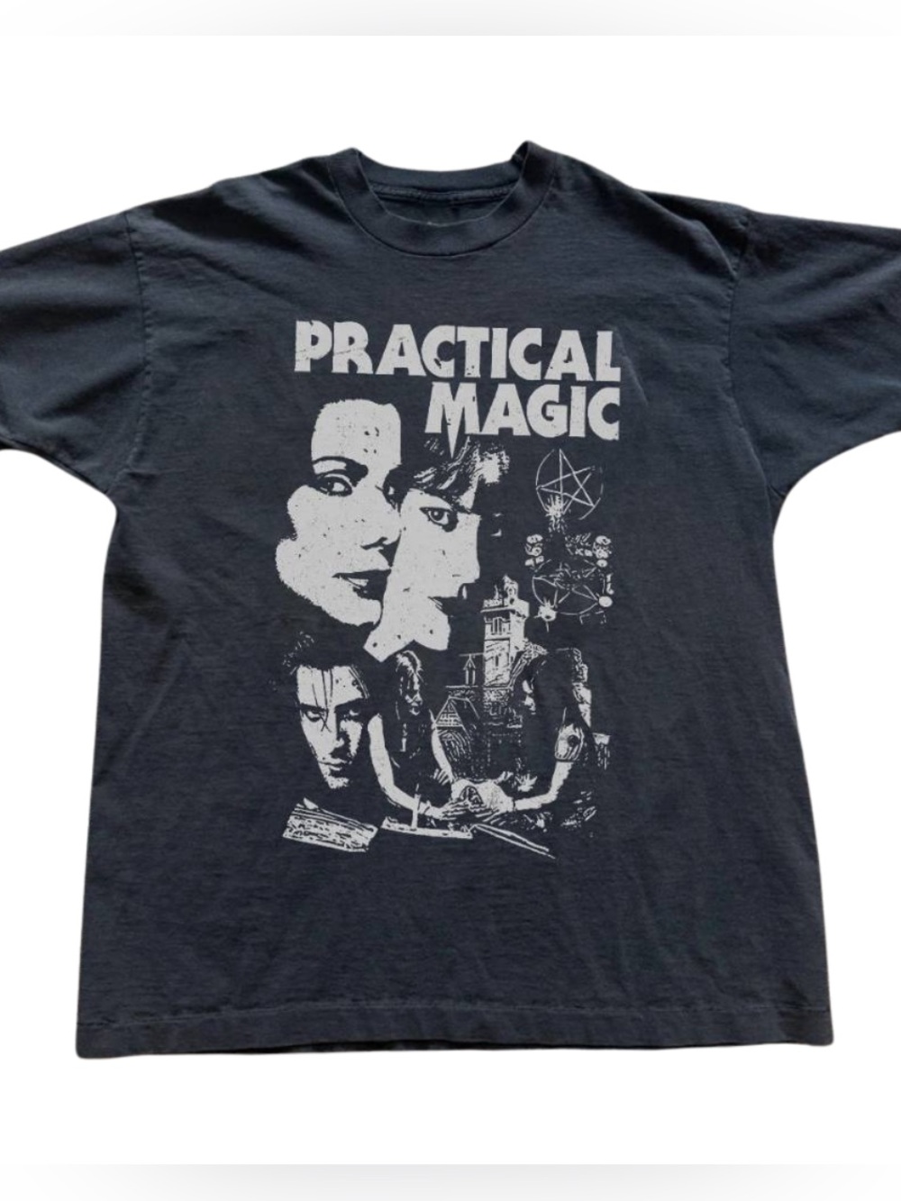 Gildan Practical Magic Graphic Tee, Retro with Style For Everyday Wear
